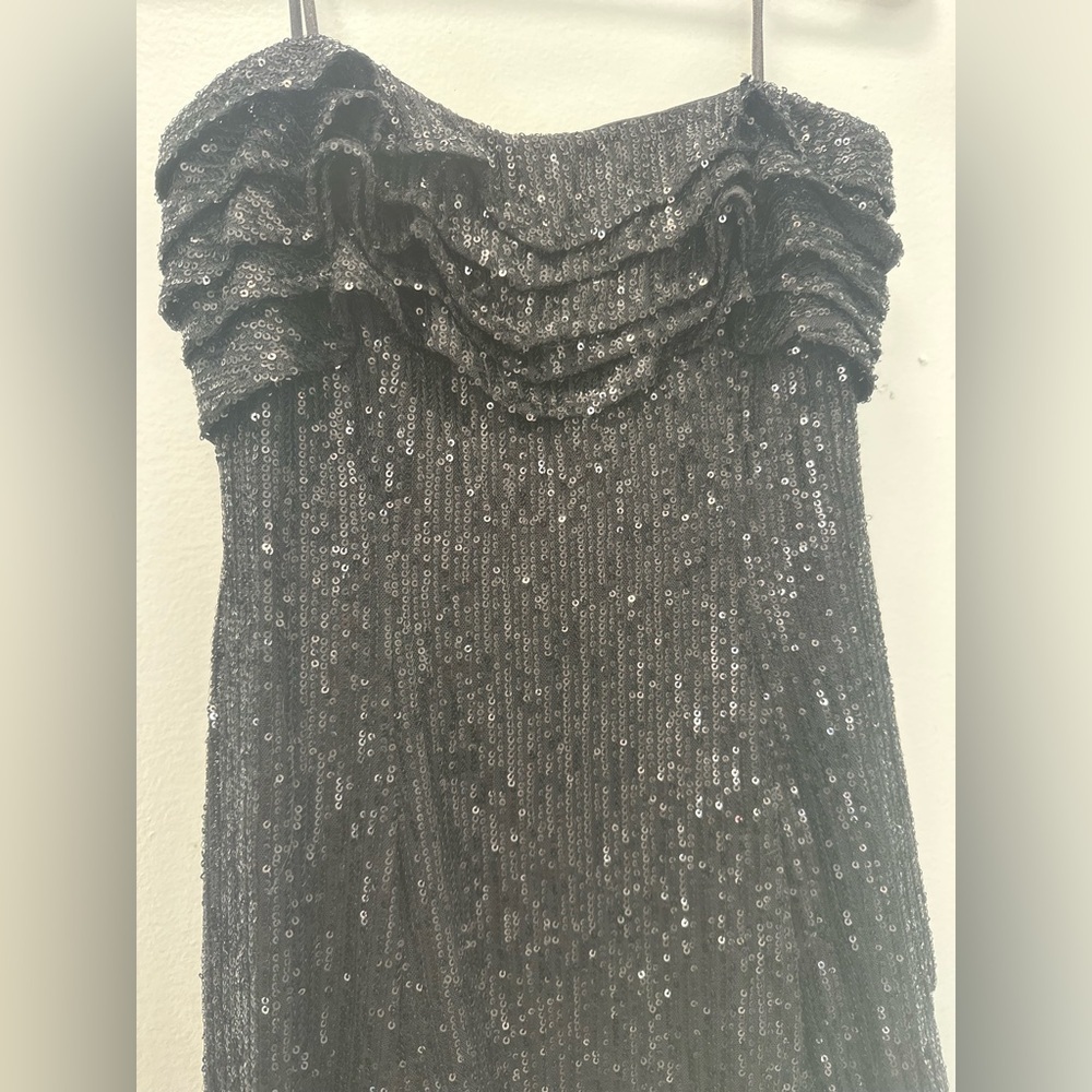Mustard Seed Black Sequin Dress - Picture 3 of 5